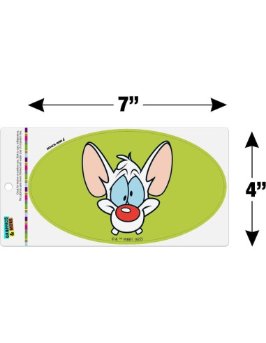 Imán Ovalado Pinky y El Cerebro - Graphics & More 17.8x10.2cm