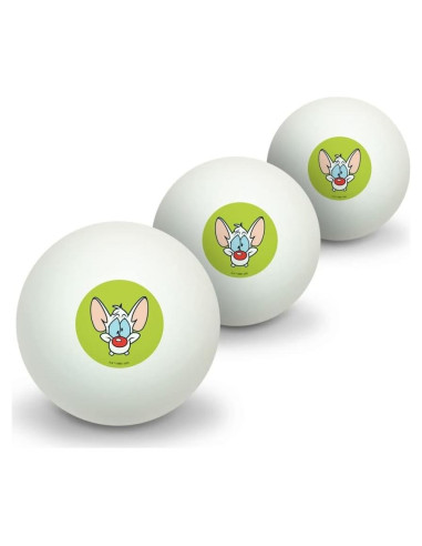 Pelotas de Ping Pong Pinky y el Cerebro - Paquete de 3