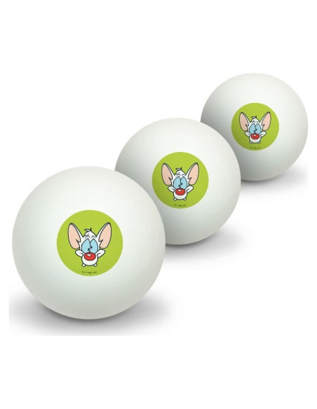 Pelotas de Ping Pong Pinky y el Cerebro - Paquete de 3