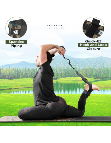 Correa de Estiramiento RDX LSC-T1 para Yoga y Ejercicio