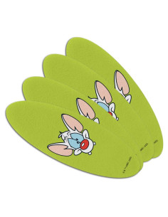 Set de 4 Limadoras de Uñas Ovaladas Pinky y El Cerebro