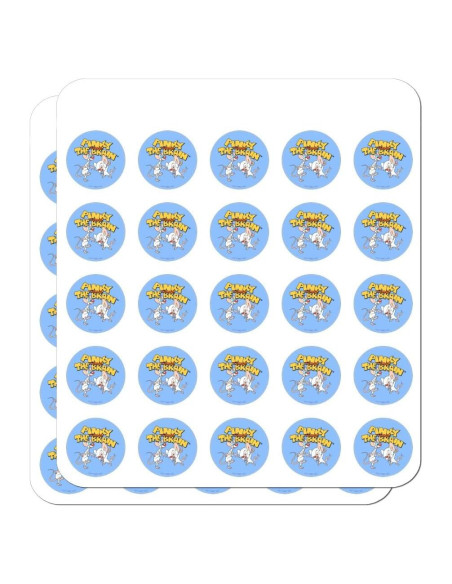 Pegatinas Transparentes Pinky y el Cerebro - 50 Unidades