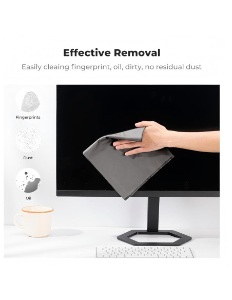 Paquete de 4 paños de microfibra K&F Concept 40x40 cm gris Paquete de 4 paños de microfibra K&F Concept 40x40 cm gris