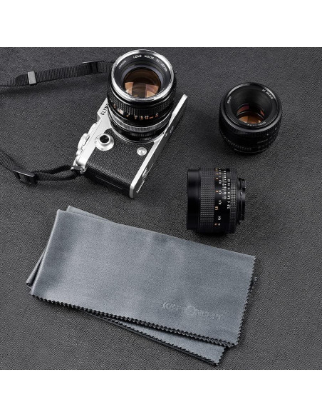 Paquete de 4 paños de microfibra K&F Concept 40x40 cm gris Paquete de 4 paños de microfibra K&F Concept 40x40 cm gris