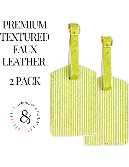Etiquetas de Equipaje Sprinkles & Confetti - Paquete de 2 Limón Cítrico Etiquetas de Equipaje Sprinkles & Confetti - Paquete de 2 Limón Cítrico