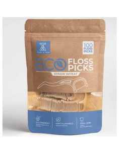 Palillos de Hilo Ecológicos Tony&Ash 100 Unidades Sabor Menta 2