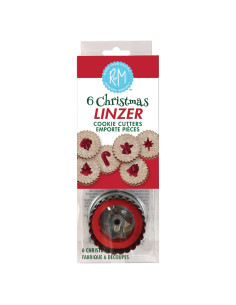 Set de 6 Cortadores de Galletas Linzer R&M Navidad