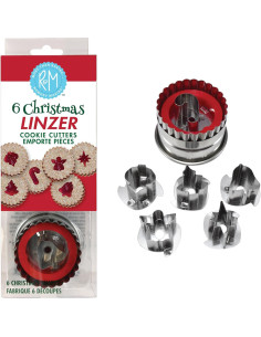 Set de 6 Cortadores de Galletas Linzer R&M Navidad 2