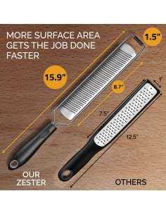 Rallador de Limón Premium Grace & Grind - Acero Inoxidable 38 cm 2