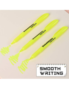 Marcadores Amarillos Dabo&Shobo - 60 Piezas Punta Biselada 2