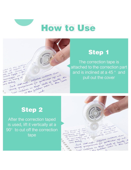 Cinta Correctora M&G 6 Piezas 72M Rápido Secado Ergonómica