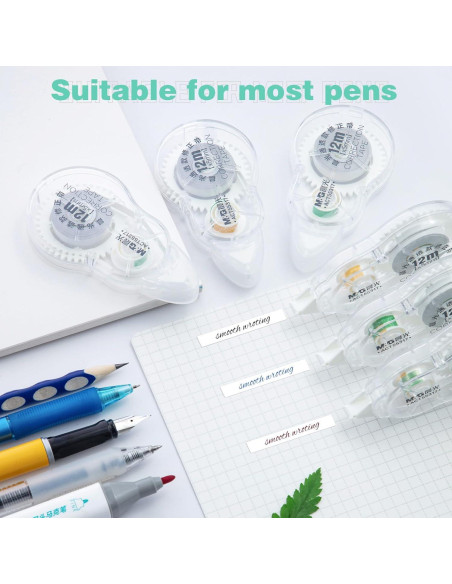 Cinta Correctora M&G 6 Piezas 72M Rápido Secado Ergonómica