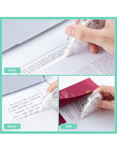 Cinta Correctora M&G 6 Piezas 72M Rápido Secado Ergonómica