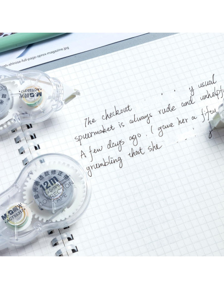 Cinta Correctora M&G 6 Piezas 72M Rápido Secado Ergonómica