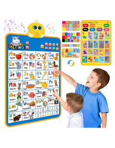 Cartel de Pared Electrónico ABC Hablante GaHoo - Azul