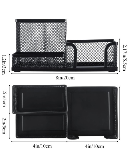 Organizador de Escritorio M&G Negro con 3 Compartimentos Organizador de Escritorio M&G Negro con 3 Compartimentos