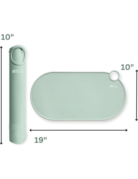 Tapete de Silicona Ruffles & Co. Antideslizante 48x25 cm