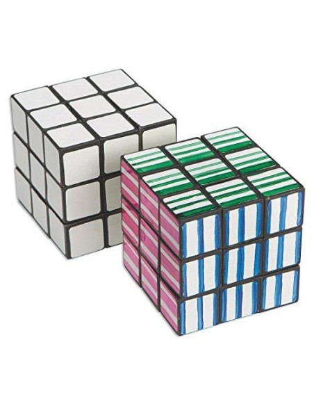 Cubo Rompecabezas Colorable S&S Worldwide - Paquete 12 unidades 5.4 cm