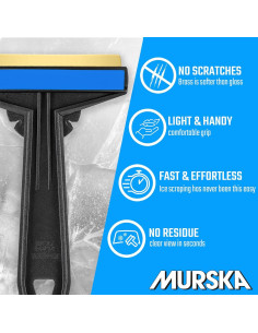 Raspador de Hielo Murska con Cuchilla de Latón 165mm 2