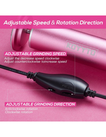 Removedor de Callos Eléctrico KOYYTO Rosa con 60 Discos