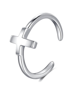 Anillo Abierto Ajustable CHIC & ARTSY en Plata Esterlina 925