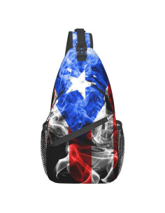 Bandolera GTEVUTS Bandera de Puerto Rico 19x8x39 cm