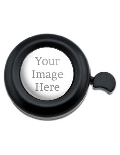 Timbre de Manillar de Bicicleta Personalizado Graphics & More - Negro