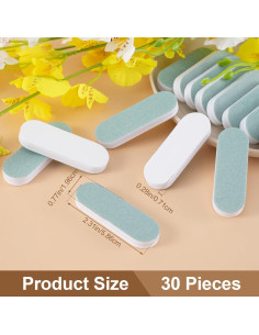 Barra de Pulido HINZIC 30 Piezas Doble Cara 6x2x0.7 cm 2