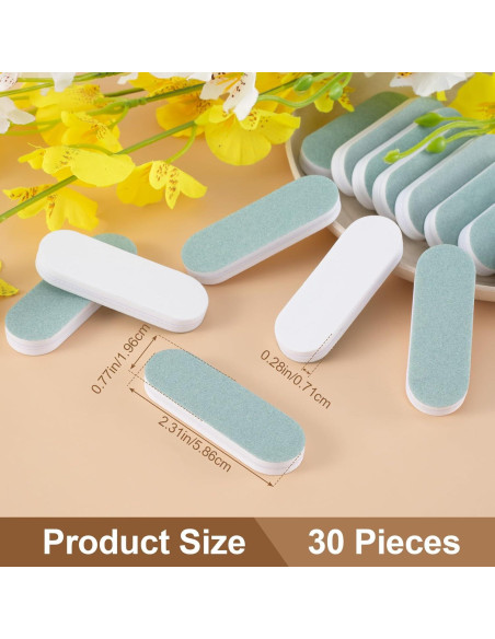 Barra de Pulido HINZIC 30 Piezas Doble Cara 6x2x0.7 cm