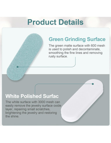 Barra de Pulido HINZIC 30 Piezas Doble Cara 6x2x0.7 cm