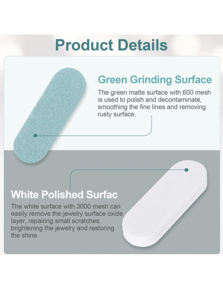 Barra de Pulido HINZIC 30 Piezas Doble Cara 6x2x0.7 cm