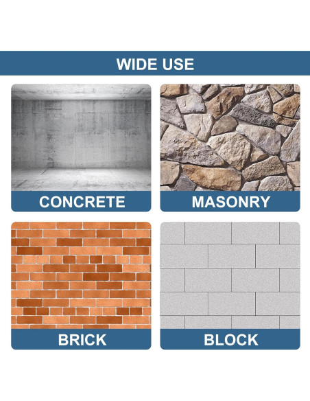 Kit de Tornillos de Concreto SATANTECH 200 Pcs con Brocas