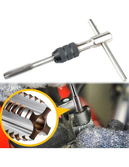 Llave de Sostenedor de Tapas en T Yakamoz + 5 Roscas M3-M8