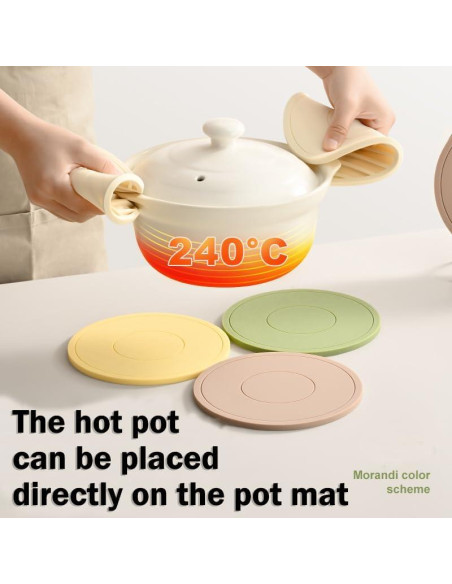 Soportes para Ollas H&W de Silicona Antideslizantes 6 Pcs