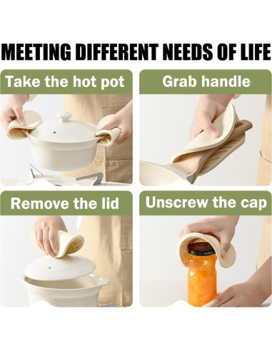 Soportes para Ollas H&W de Silicona Antideslizantes 6 Pcs