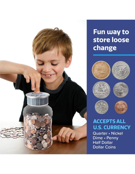 Hucha Digital de Conteo de Monedas M&R con Pantalla LCD