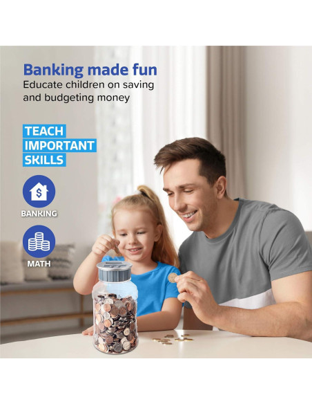 Hucha Digital de Conteo de Monedas M&R con Pantalla LCD