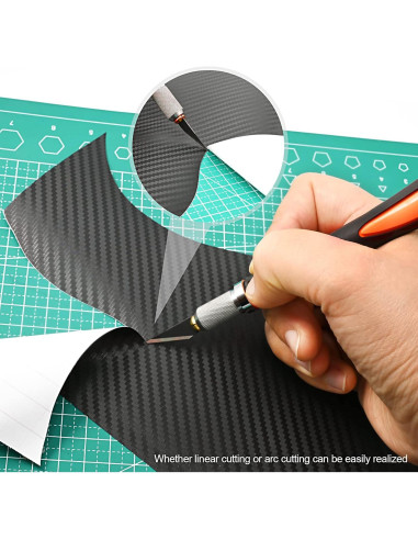 Juego de cuchillos de precisión EHDIS con 10 hojas - Naranja