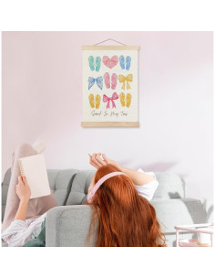 Póster Colgante Lienzo SPBL&L Chanclas Playa 30x40 cm 2