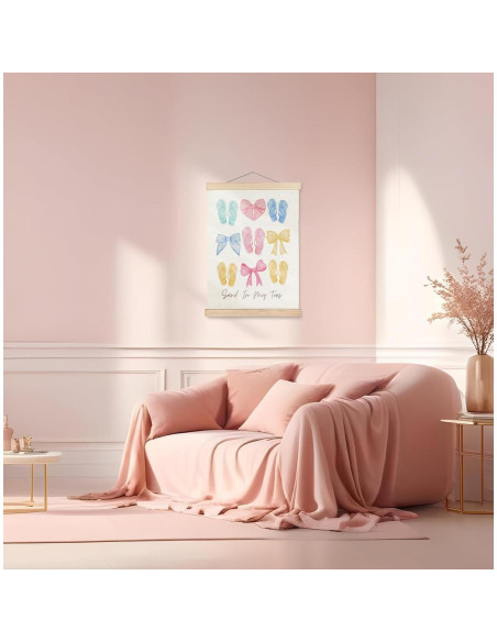 Póster Colgante Lienzo SPBL&L Chanclas Playa 30x40 cm