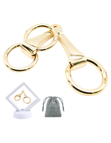 Anillo de Bufanda Horsebit WULI PEACH de Acero Inoxidable