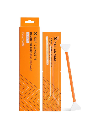 K&F Concept Kit de Limpieza de Sensor 14 Pcs 24mm Doble Punta