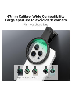 Filtro de Difusión Negra 1/4 K&F Concept 67mm para Teléfono 2