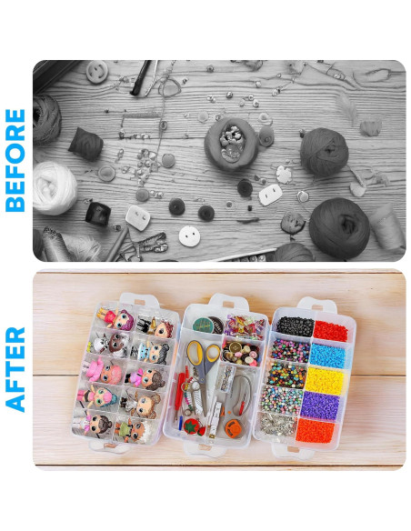 Contenedor de Almacenamiento Apilable Bins & Things 3 Niveles 30 Compartimentos