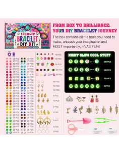 Kit de Pulseras de Amistad Dupamind 2800 Piezas Multicolor 2