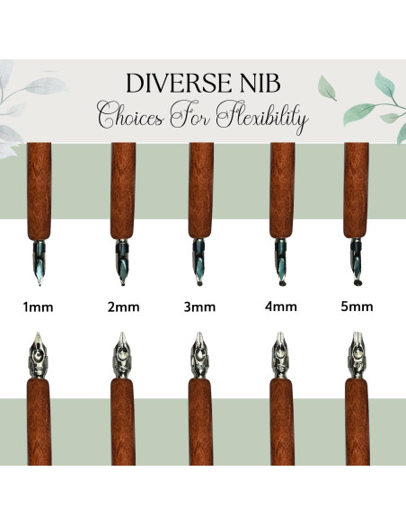 Juego de Plumas Caligráficas Pockets & Places con 10 Puntas y Tinta