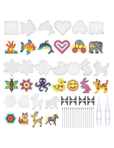 Kit de Manualidades H&W 20 Tableros de Perlas de Fusible