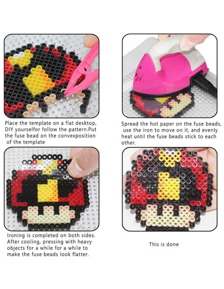 Kit de Manualidades H&W 20 Tableros de Perlas de Fusible