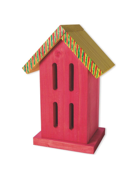 Casa de Mariposas de Madera S&S Worldwide DIY 27.31x12.7x7.62 cm