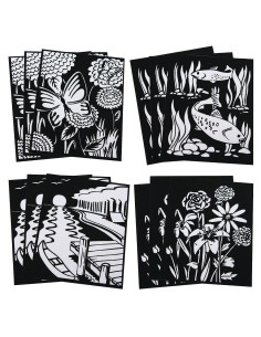 Pósters de Arte de Terciopelo S&S Worldwide - Mar y Floral 12 Piezas